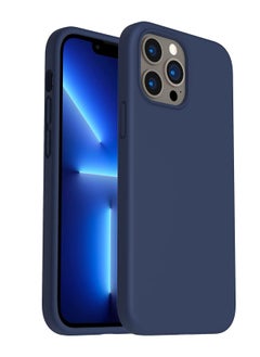 Silicone Case for iPhone 13 Pro 6.1-Inch, Silky-Soft Touch Full-Body Protective Phone Case, Shockproof Cover with Microfiber Lining (Cobalt Blue)