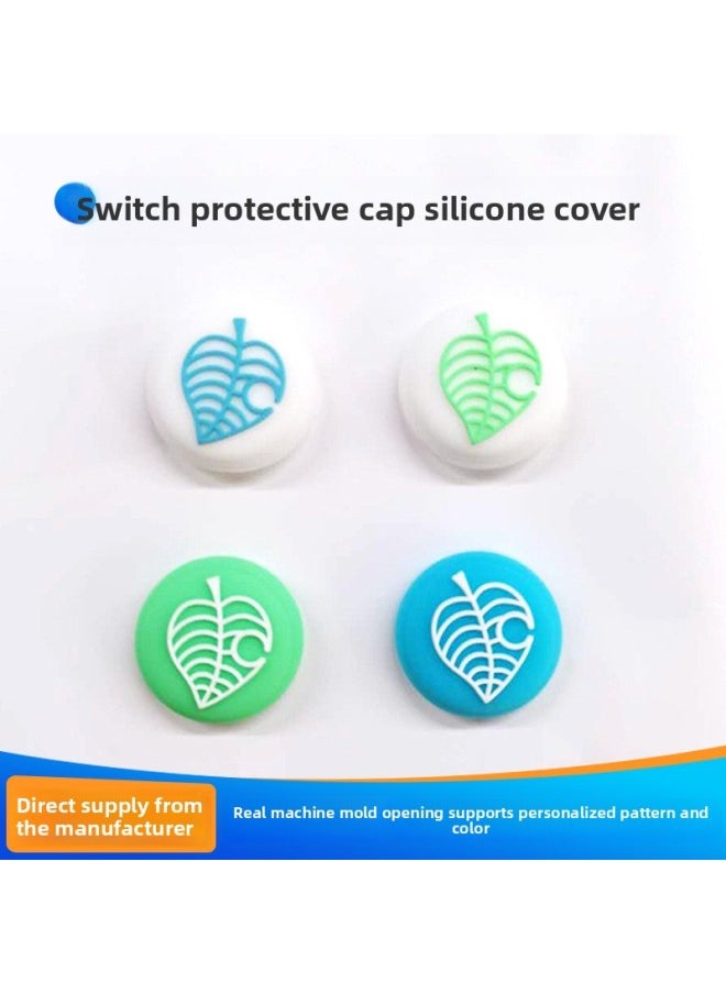 General Nintendo Switch Gaming Rocker Cap Lite PS4 Handle Cat Claw Protective Set Animal Forest NS Keycap-Product Color:Red +  - Image 1