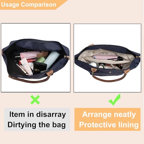 Doxo Purse Organizer Insert for Handbags Compatible with Speedy Neverfull PM City 30,Artois PM Tote bag(Medium,Black) - Image 4