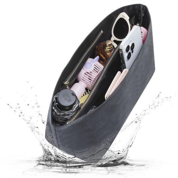 Doxo Purse Organizer Insert for Handbags Compatible with Speedy Neverfull PM City 30,Artois PM Tote bag(Medium,Black) - Image 1