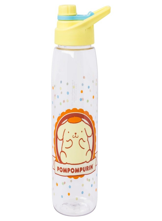 Silver Buffalo Sanrio Hello Kitty and Friends Pompompurin Dots Water Bottle with Screw Lid, 28 Ounces, Sanrio Pompompurin, 28oz - Image 1