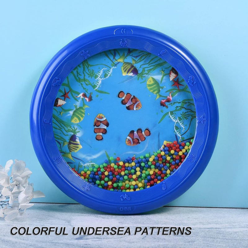 Mihey 2 Pcs Ocean Drums Wave Bead Drums Sea Sound Drums Musical Instruments for Kid Child Baby  - Image 4