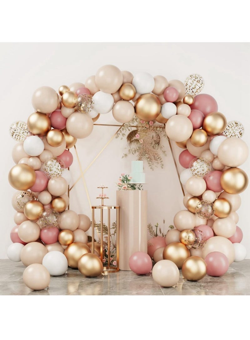 Rose Gold Balloon Arch Kit, 102pcs Retro Pink, White, and Gold Balloon Garland with Gold Confetti Balloons for Girls' Birthday, Wedding, Baby Shower, Bridal Shower Party Decorations - Image 3