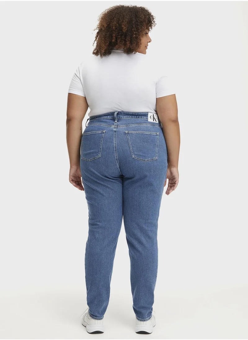 CALVIN KLEIN JEANS PLUS High Waist Mom Jeans