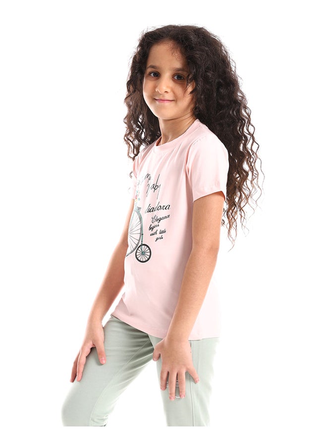 DIADORA Girls Cotton Printed T-Shirt  - Image 2