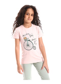DIADORA Girls Cotton Printed T-Shirt  - Image 1