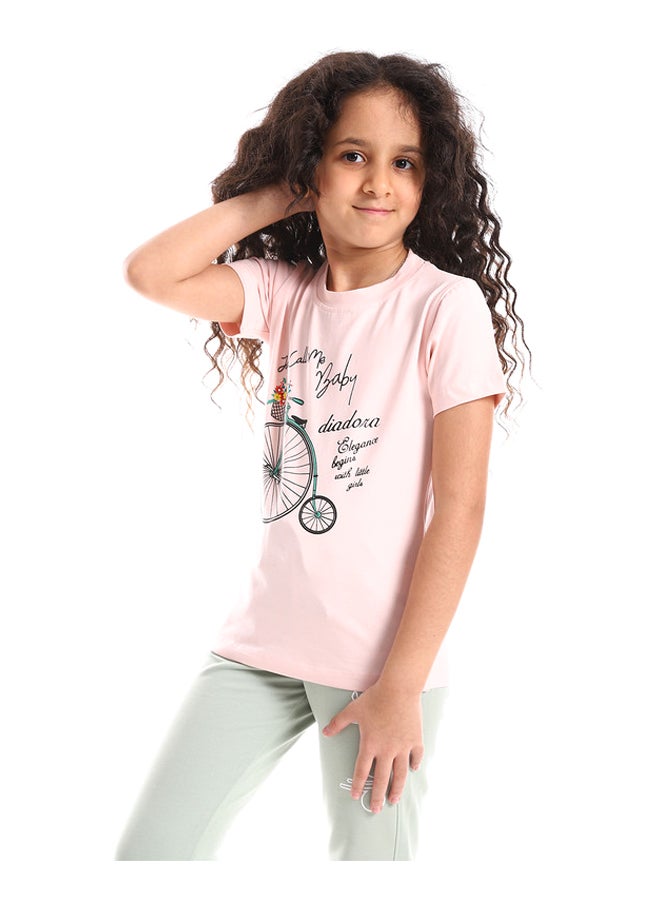 DIADORA Girls Cotton Printed T-Shirt  - Image 4