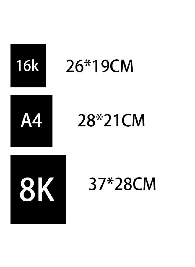 MIKADO Meike Direct Children's Colorful Scraping Paper Thickened A4 16k Scraping Large Quantity Of Postage - Image 4