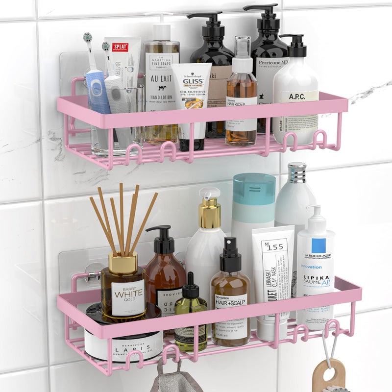 Moforoco Shower Caddy Shelf Organizer Rack Self Resform Black Bathroom Sgenn - Image 1