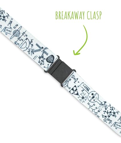 Limeloot STEM Math Science Graphing Paper Premium Lanyard with Breakaway, Release Buckle, and Flat Ring. - Image 3