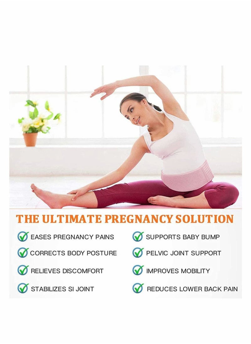 Excefore - Maternity Belt Pregnancy Support Belt Belly Band Relieve Lower Back, Pelvic and Hip Pain, Breathable, Adjustable - Image 1