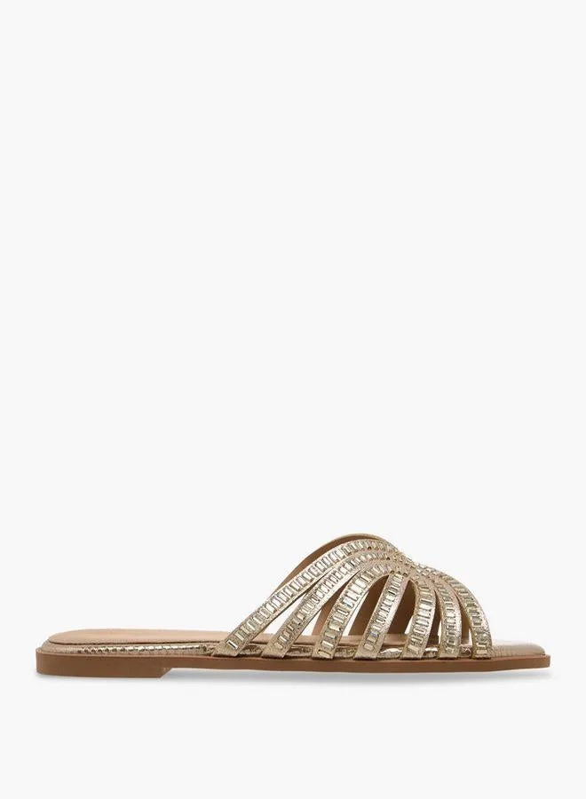 Flora Bella Women Embellished Slide Sandals
