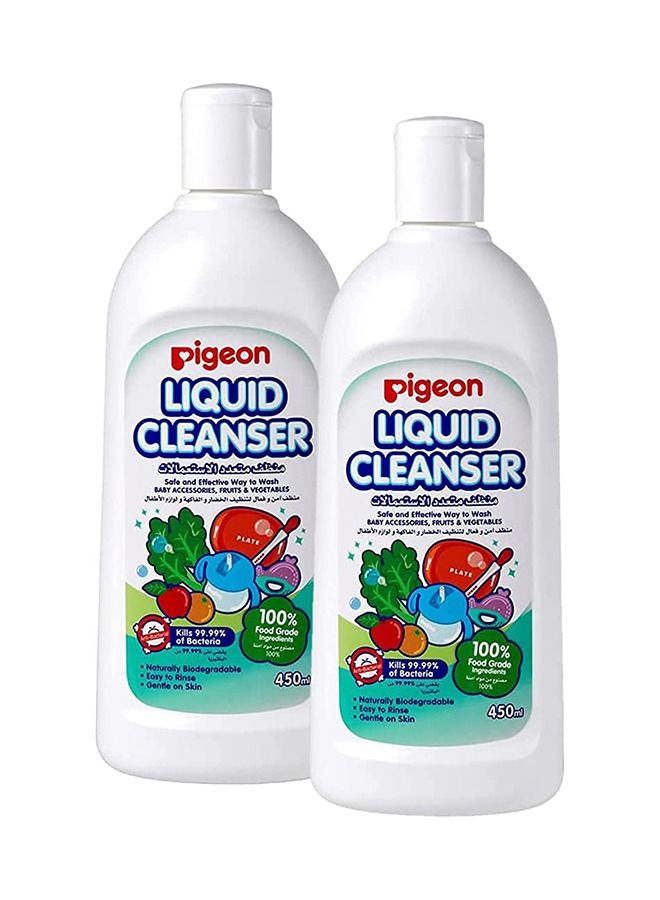 pigeon All Purpose Baby Liquid Cleanser 0+ Month 450ml Pack of 2 - Image 1