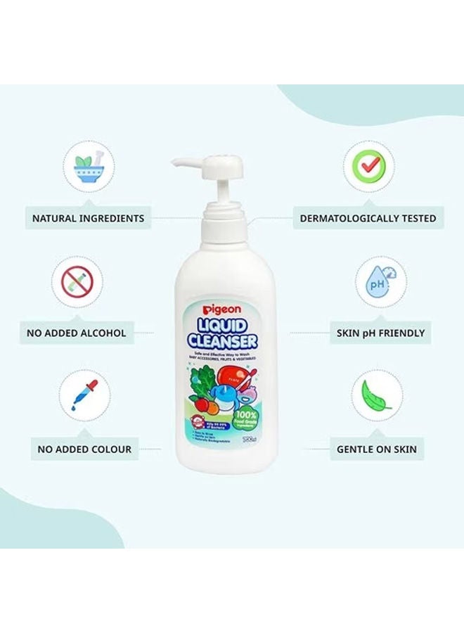 pigeon All Purpose Baby Liquid Cleanser 0+ Month 450ml Pack of 2 - Image 2