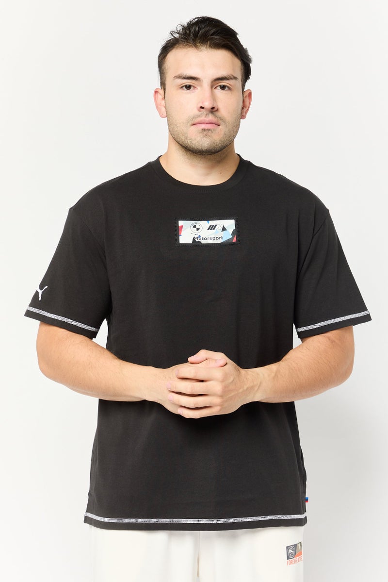 PUMA Puma x BMW Motorsport Men Sportwear Fit Short Sleeves Outdoor T-Shirt, Black  - Image 1