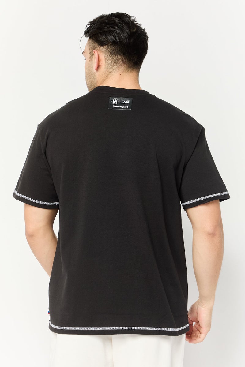 PUMA Puma x BMW Motorsport Men Sportwear Fit Short Sleeves Outdoor T-Shirt, Black  - Image 4