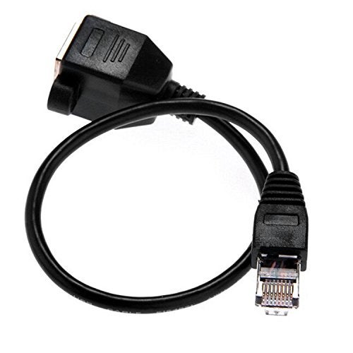 ANRANK Ethernet Extension Cable, EC45030AK RJ45 Male to Female Ethernet LAN Network Extension Cable Black - 1FT/0.3M - Image 5