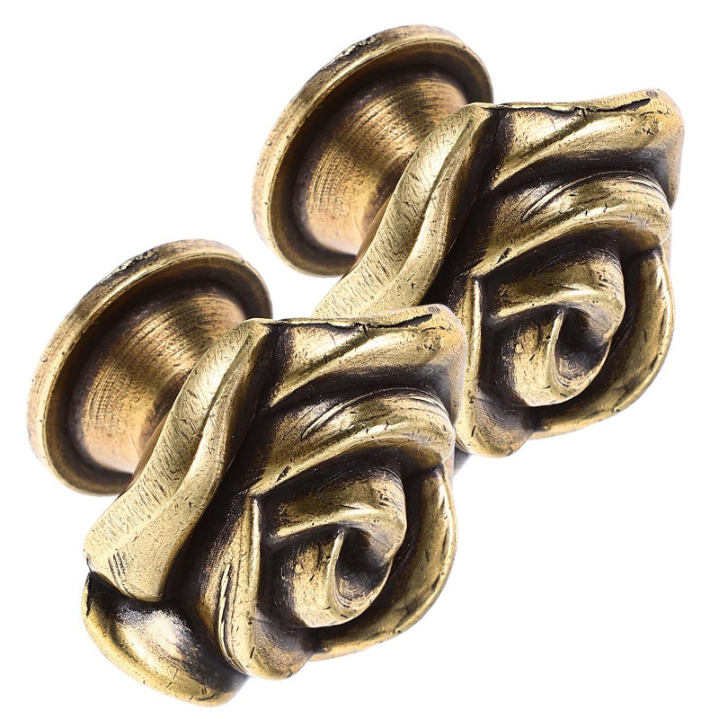 Vintage Rose Drawer Knobs 35mm Metal Cabinet Pull Handles 2pcs for Kitchen Closet Wardrobe - Image 2