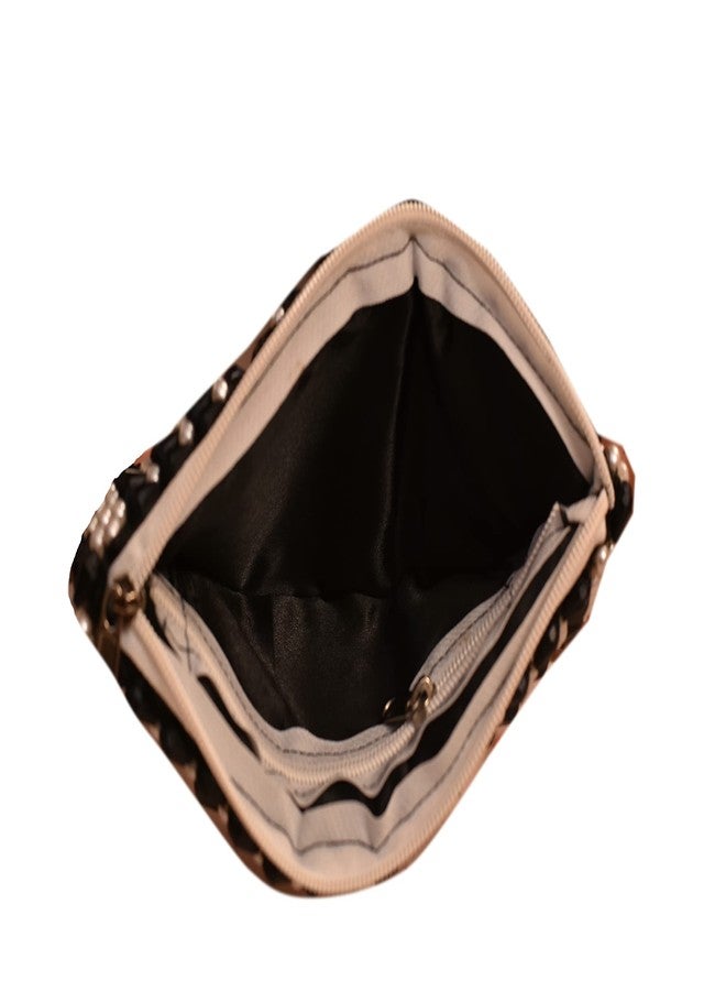 rdassociates Handmade Crystal Beads Clutch Bag Hand Clutch for Women | Black (Pack of 1) - Image 3