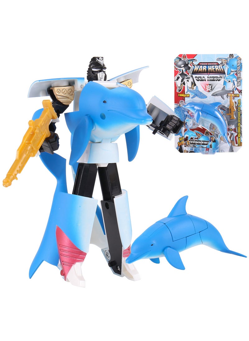 Generic - Ocean Park Souvenir Transforming Shark Robot ToyDolphin 2555A Dolphin 2555A - Image 1