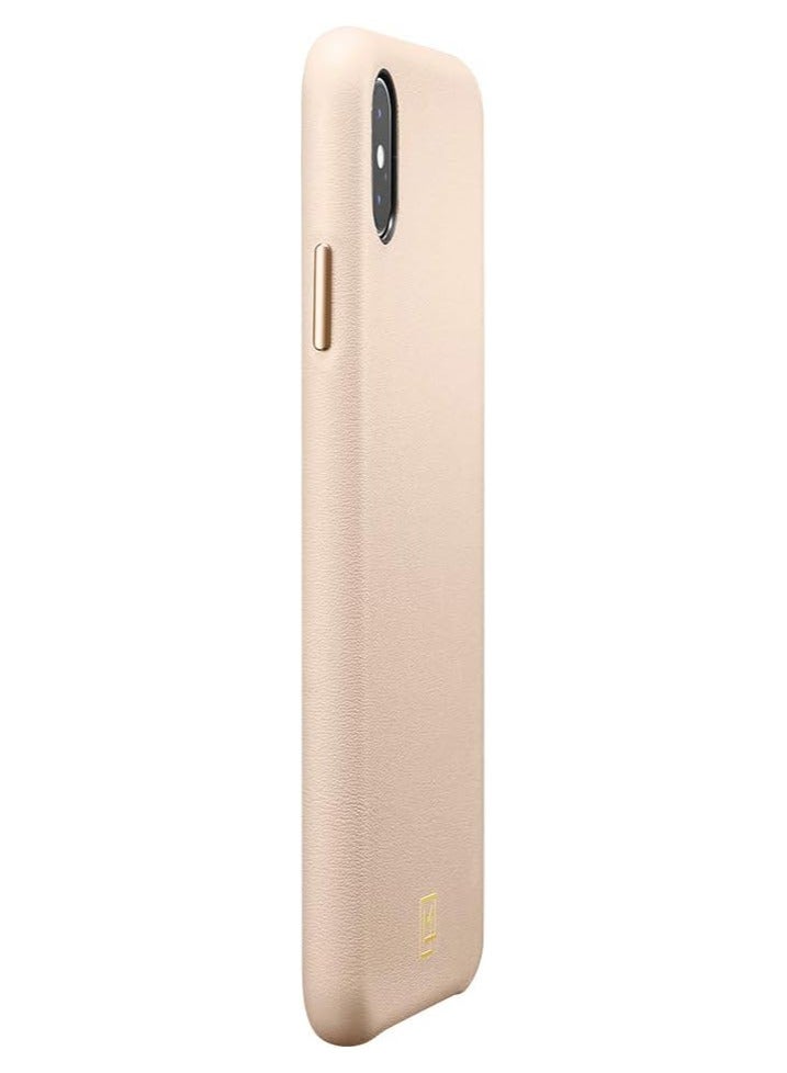 Spigen Spigen La Manon Calin designed for iPhone X case and iPhone XS case cover Premium PU Leather - Pale Pink  - Image 4