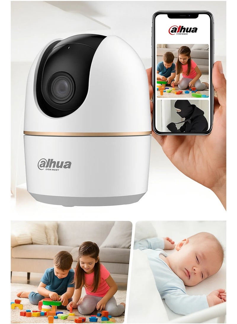 داهوا كاميرا مراقبة wifi 3MP, Ai, تدور 360درجة ، تتبع ذكي ، التكلم و الاستماع منها ، انذار سرقة ، تابع املاكك من الموبايل  - Image 3