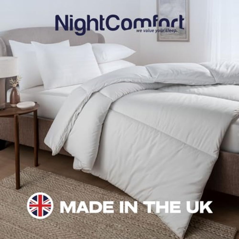 Night Comfort Anti Allergy Luxury 1.5 Tog Summer Duvet, Single Size - Premium Microfibre Quilt Filled with Fluffy Hollowfibre - Image 4