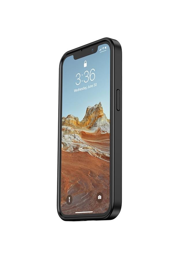 Zaboon Case For iPhone 13 mini Skin Feel Frosted PC + TPU Shockproof Case with Color Button - Image 3