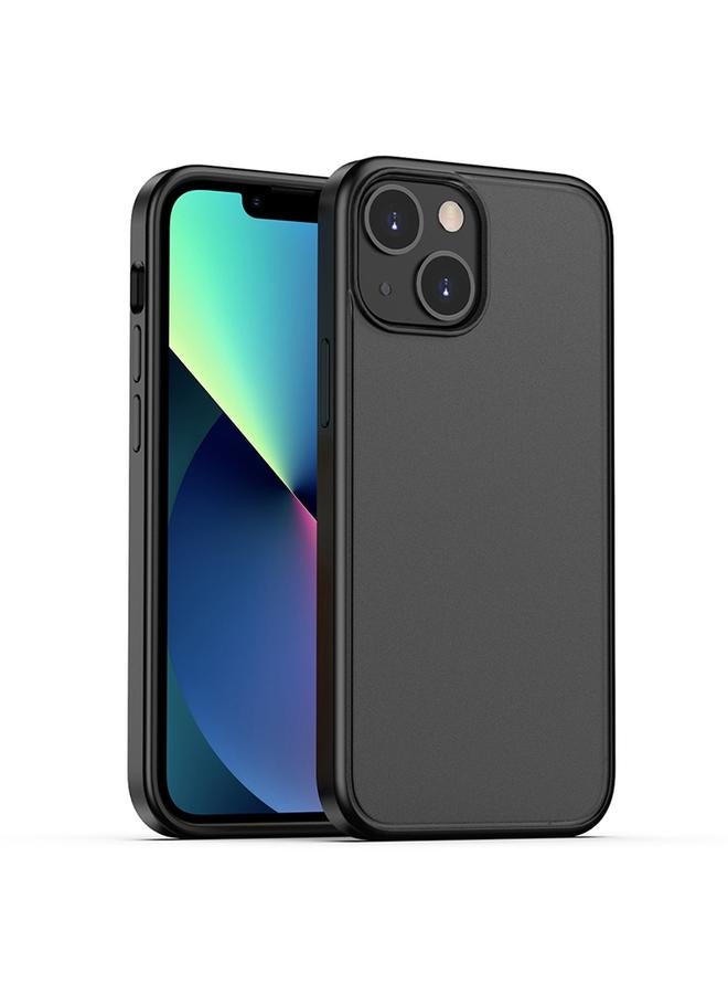 Zaboon Case For iPhone 13 mini Skin Feel Frosted PC + TPU Shockproof Case with Color Button - Image 1