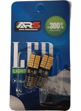 ARS 24 LED T10 Orange Canbus Bulb Set of 2  - Image 1