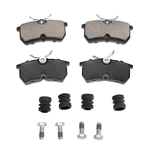 A-Premium 10.94 inch(278 mm) Rear Solid Disc Brake Rotors + Ceramic Pads Kit Compatible with Select Ford Models - Fiesta 2014-2019, Focus 2001-2007, 6-PC Set - Image 5