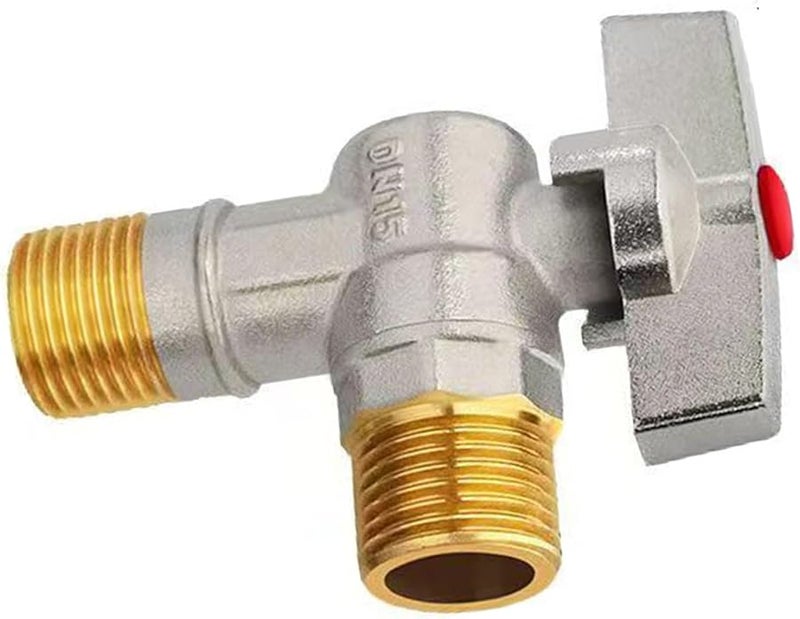 Angle Stop Valve Water Shut Off Control For Hot And Cold Bathroom Sink A Color - Image 1