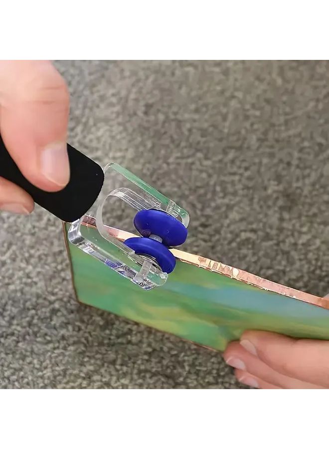 Professional Foil Crimper Burnisher Tool Dual Spring Loaded Rollers Adjustable Hand Tool 1pc - Image 4