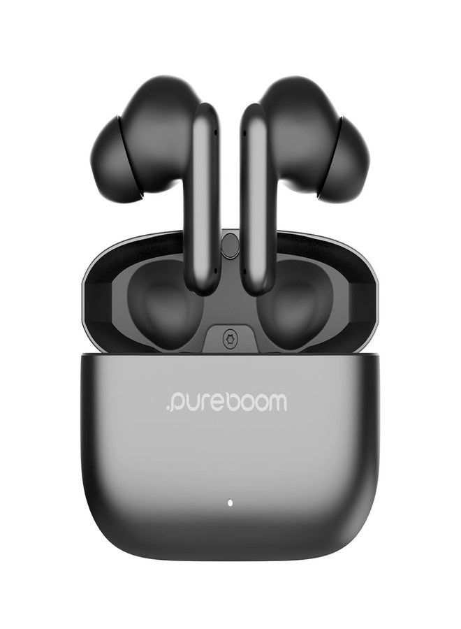 بيور جير سماعات أذن لاسلكية PureGear PureBoom Orbs Pro بتقنية إلغاء الضوضاء النشطة، تقلل الضوضاء بفضل تقنية إلغاء الضوضاء النشطة، سماعات ستيريو داخل الأذن مع علبة من سبائك الزنك لأجهزة iPhone/Android/التلفزيون/أجهزة الكمبيوتر المحمولة، وغيرها من الأجهزة (لون رمادي معدني) - Image 1