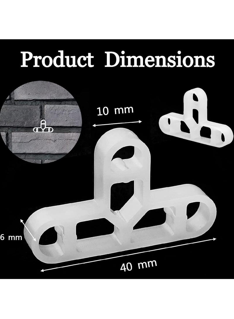 200 Pcs Tile Spacers, 10mm T-Shape Floor Tile, Removable Tiles Spacer for DIY Paving Tiling Wall, Garden, Red Bricks, Patio Slabs - Improve Installation Speed and Accuracy - Image 3