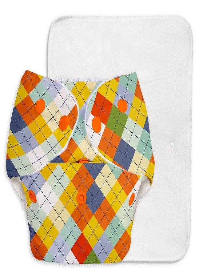 SuperBottoms BASIC Pack of 4 Freesize Adjustable, Washable and Reusable Cloth Diaper for babies 0-3 Years | One Size Adjustable Diapers (Pack of 4 diapers+ 4 inserts) Assorted prints - Image 5