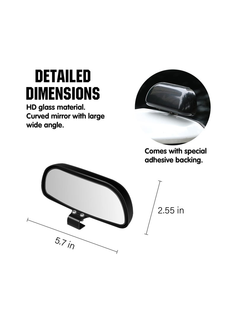 KASTWAVE Side Rearview Mirror, Blind Spot Mirrors, Adjustable Mounted Blind Spot Mirror, HD Glass Wide Angle Side Rearview Mirror Universal, Adjustable Car Auxiliary Wide Angle Side Rearview Mirror for Cars - Image 5