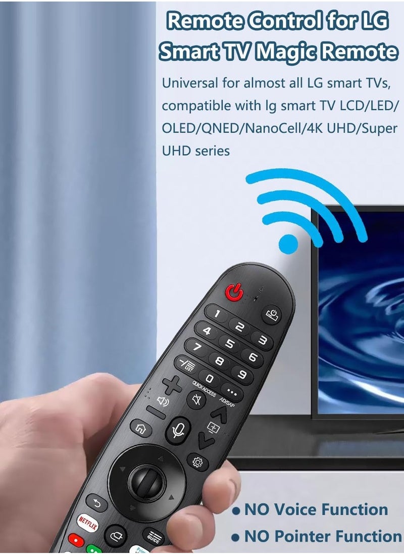 Generic - Remote Control Replacement Compatible with LG Smart TV Magic Wheel Remote for AN-MR650,AN-MR18BA,AN-MR19BA,AN-MR20GA,AN-MR21GA,AN-MR22GA,AN-MR23GA,AN-MR24GA,NO Voice NO Pointer Function - Image 1
