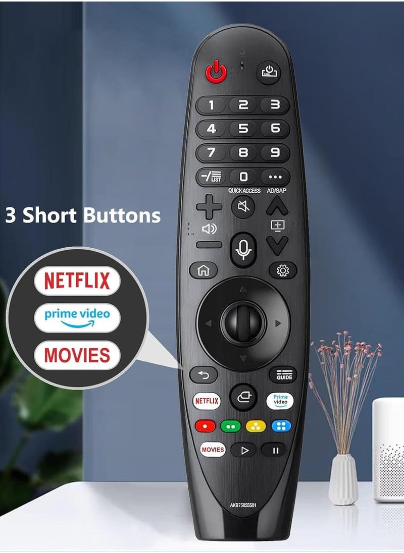 Generic - Remote Control Replacement Compatible with LG Smart TV Magic Wheel Remote for AN-MR650,AN-MR18BA,AN-MR19BA,AN-MR20GA,AN-MR21GA,AN-MR22GA,AN-MR23GA,AN-MR24GA,NO Voice NO Pointer Function - Image 1