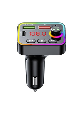 Car Bluetooth Charger FM Transmitter Dual USB Smart Fast Charge LED Backlight for Automobile HD Calls/Music Enjoyment - pzsku/Z18D2430C986AB6906938Z/45/_/1723521530/a9a76a5c-939b-49e5-99b7-c9831df0b623
