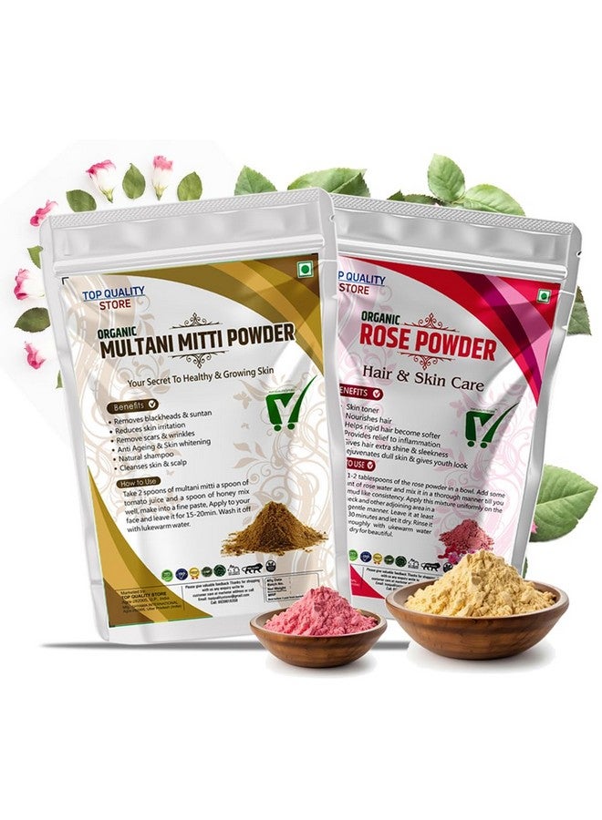 Top Quality Store TQS Rose & Multani Mitti Powder(200gm) - Image 1