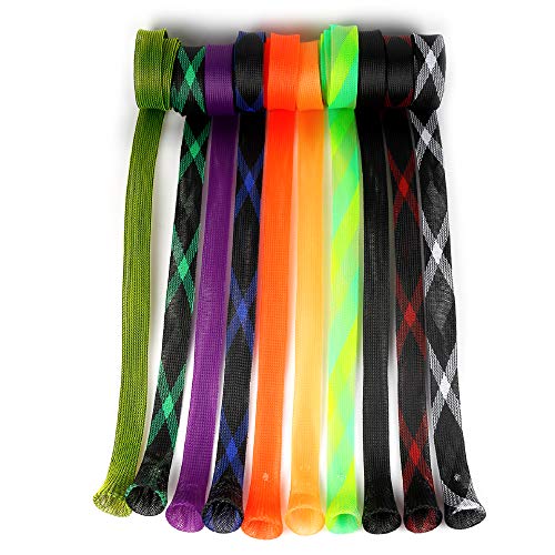 Kiikooll 10Pcs Rod Sock Fishing Rod Sleeve Cover Protector Gloves Tools. Flat or Pointed End/Spinning or Casting Rods. Sea or Spinning Fishing Rod - Image 5