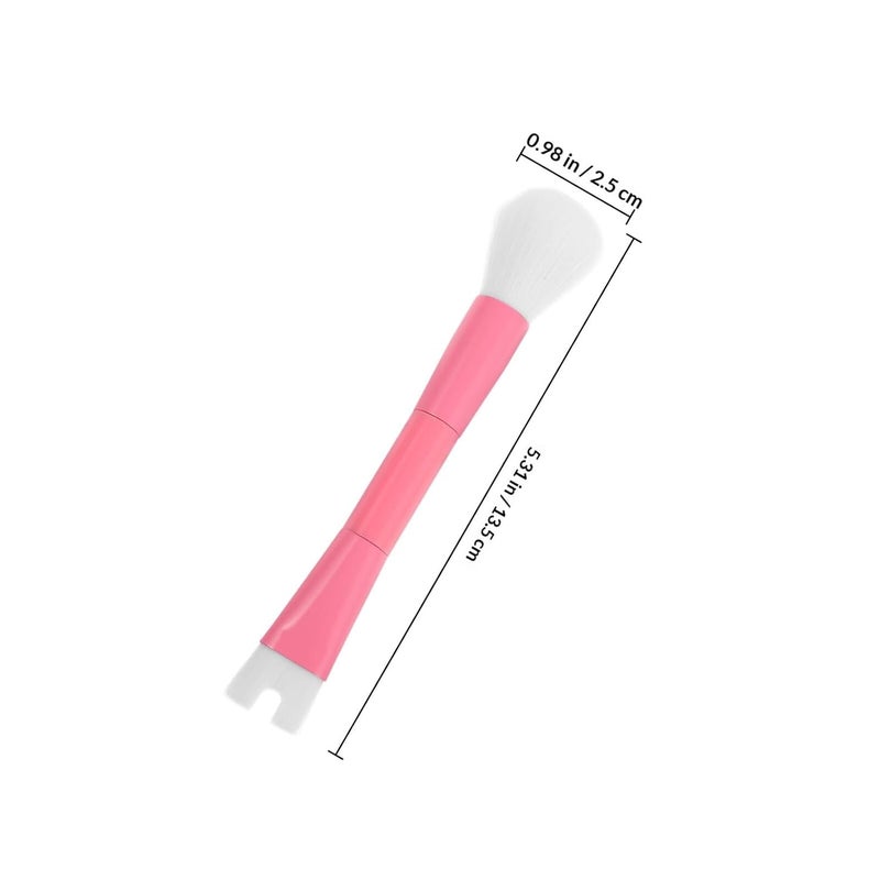 Beavorty Dual-ended U-shaped Nose Contour Brush, Pink Blending and Concealer Makeup Brush for High Nose Bridge, Precise Face Shading Tool for Women - Image 2
