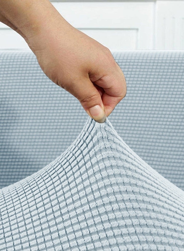 CATANES أغطية أرائك سميكة، غطاء أريكة مقسمة قابل للتمدد لغرفة المعيشة للكلاب والحيوانات الأليفة، واقي أثاث قابل للغسل متين باللون الأزرق السماوي (190 سم * 230 سم) - Image 2