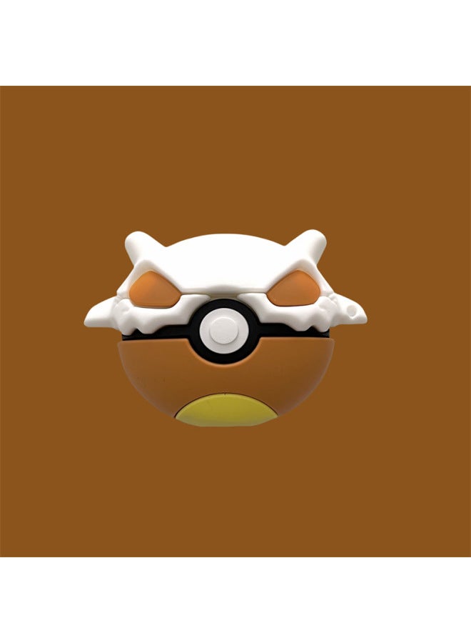 Loquat Suitable For XiaomiRedmi Buds5 Pro Earphone Case Cartoon Silicone Soft Case Red Mi Buds4 Protective Case Foreign Trade-Color:Silicone Soft Shell-white Brown Elf Ball-Model:For XiaomiBuds4 (protectiv  - Image 1
