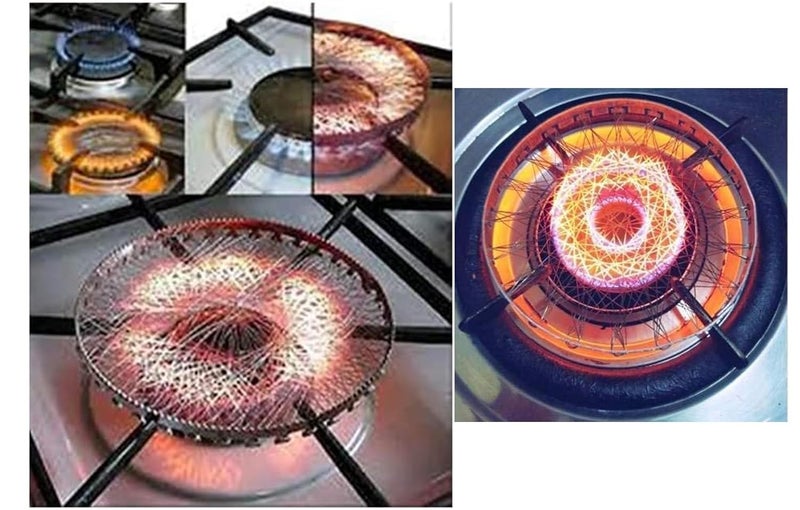 Ervio Stainless Steel Gas Stove Tandoor Grill Jali | Chhota Tandoor BBQ Mesh for Roasting, Roti, Kabab, Papad | LPG Gas Saver Roaster | Rust-Free & Durable - Image 3