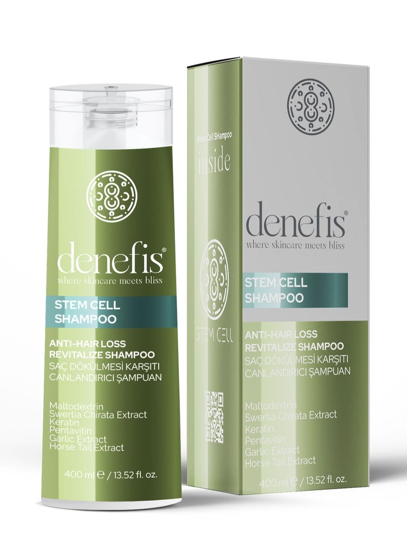 Denefis STEM CELL HAIR LOSS TREATMENT REVITALIZE SHAMPOO 400 ml  - Image 2