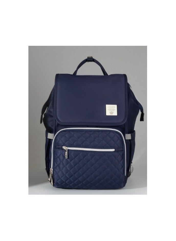 LEQUEEN - Diaper Bag  7th edition diamond - navy capitone - Image 1