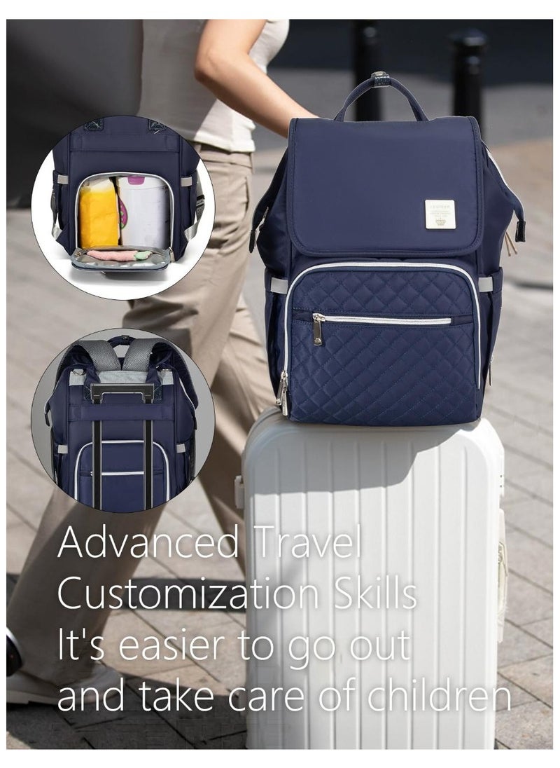 LEQUEEN - Diaper Bag  7th edition diamond - navy capitone - Image 1
