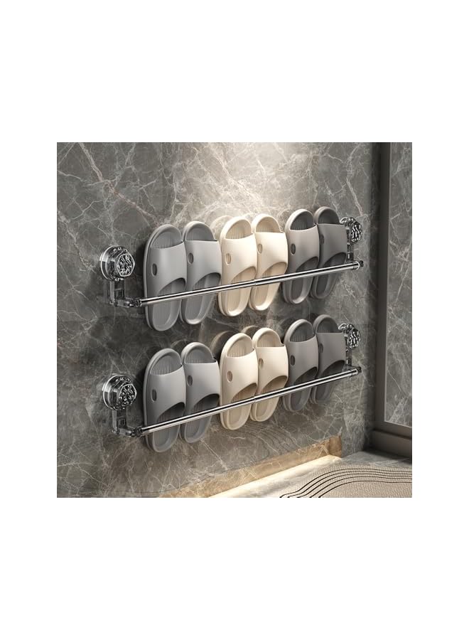 PROMASS Bathroom towel rack, non-fixed thickened stainless steel bathroom wall rack, bathroom and kitchen wall rack that can rotate on both sides and stretch in the middle. (50cm) - Image 5